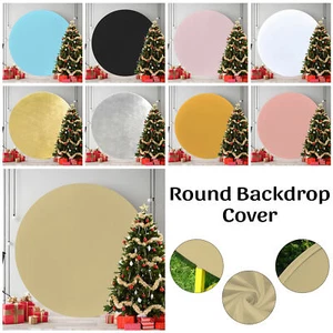 Round Backdrop Hoop Covers Spandex Wedding Photography Background - 9 Colours - Picture 1 of 85