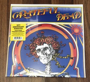 Grateful Dead Skull & Roses 2LP Vinyl New Ltd 50th Ann Remaster Yellow SYEOR '25 - Imagen 1 de 2