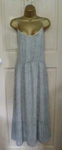 ESMARA VINTAGE PRETTY BLACK + CREAM FULLY LINED MAXI DRESS SIZE 12-14 - Bild 1 von 8