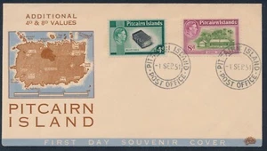 1940-1951 PITCAIRN ISLAND ADDITIONAL VALUES FIRST DAY COVER our ref A - Picture 1 of 2