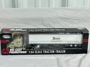 Transporte de diseño Dallas, TX International 9400i con remolque furgoneta DCP 1:64 nuevo en caja 31711 - Imagen 1 de 11