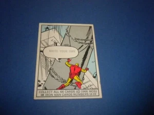 MARVEL COMICS SUPER HEROES card #18 IRON MAN Donruss 1966 MCG - Picture 1 of 4