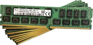 128GB SK Hynix 8x16GB PC4-2400T 2Rx4 DDR4 RDIMM Server RAM HMA42GR7AFR4N-UH Kit