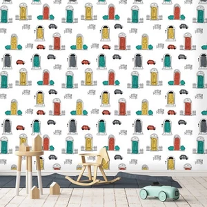 3D Door Painting M2057 Wallpaper Mural Self Adhesive Removable Stickers Romy - Picture 1 of 11