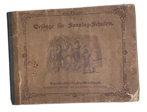 Reconstruction Era “Songs for Sunday School” 1866 German Immigrant Church PHILA - Imagen 1 de 9