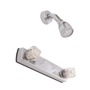 Empire Brass Mobile Home 8" Chrome Shower Faucet J59-E (Brass Underbody, Stems) - Picture 1 of 1