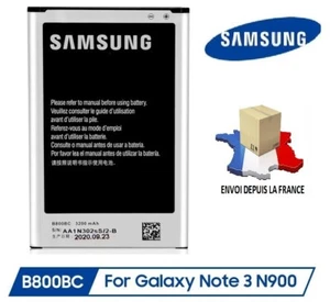 Batterie Original Samsung Galaxy Note 3 B800BE B800BC B800BU 3200 MAH battery - Photo 1 sur 1