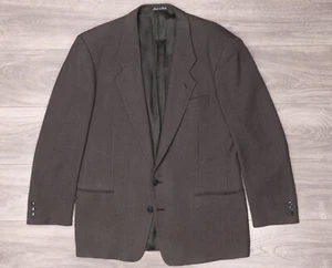 VINTAGE MANI Mens Blazer Sport Coat Size 42R Knit Wool Olive Suit - Picture 1 of 12