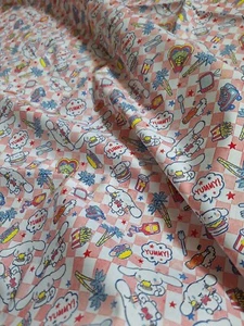 100% Cotton fabric Kids cartoon plaid fabric by the yard Cartoon dog fabric - Picture 1 of 8