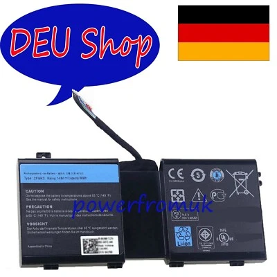 Battery Akku für Dell Alienware 18 M18X-R3 P18E 17 M17X-R5 2F8K3 KJ2PX G33TT DEU - Bild 1 von 2
