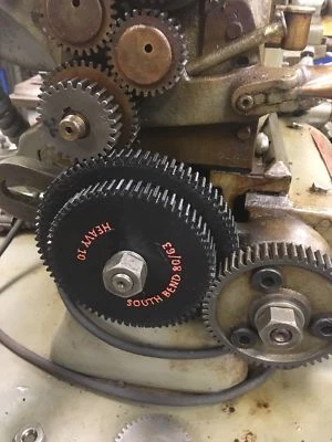 SOUTH BEND HEAVY 10 METAL LATHE METRIC TRANSPOSING CHANGE GEAR 80/63 3D Printed
