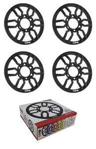 Parrilla de altavoz de 8" cubierta de plástico universal negra 2 pares PRO-GRILL8 NEGRO DS18 - Imagen 1 de 3