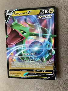 Rayquaza V 100/159 - Pokemon Corona Zenith Ultra Rara Holo • Drago • NM/M - Foto 1 di 1