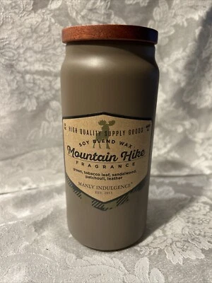 Mountain Hike Manly Indulgence, Adventure Collect 15 oz Jar Candle FREE SHIPPING - Изображение 1 из 3