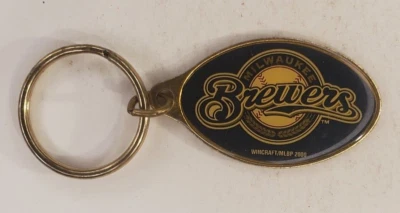Vintage 2000 Milwaukee Brewers MLB Metal Keychain Keyring by WinCraft - Image 1 of 4
