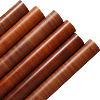 DIY Self-adhesive Wood Grain Wall Stickers Waterproof Wallpaper Furniture Decor - Image 1 of 4