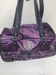 Kathy Van Zeeland Roller LUGGAGE Travel Duffel in Royal Purple Pre-owned - Picture 1 of 18