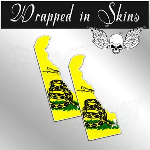 Delaware Flag Decals Dont Tread On Me Gadsden State Flags Choose size 2 Pack - Imagen 1 de 1