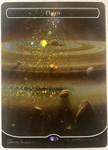 MTG Plains (Borderless Galaxy Foil) Unfinity 491 NM - Picture 1 of 6