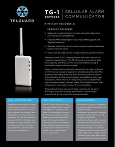 TELGUARD TG-1 EXPRESS LTE-V VERIZON CELLULAR ALARM COMMUNICATOR DSC HONEYWELL - Picture 1 of 1