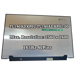 TL140ADXP02 TL140ADXP02-00 14,0" LCD Bildschirm Ersatz Panel Matrix 2560×1600 - Bild 1 von 2