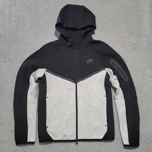 Nike Tech Fleece Windrunner Hoodie Herren XS schwarz dunkelgrau meliert HV0949-011 - Bild 1 von 8