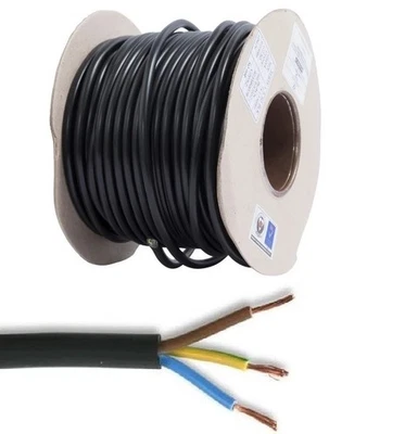 JSUNIVERSE 3Core TWIN AND EARTH CABLE LIGHTING ELECTRIC SOCKET WIRE WIRING 1mm 2mm 6mm 10mm
