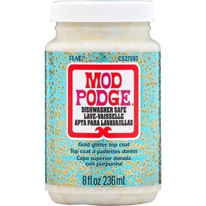 Mod Podge Dishwasher Safe Glitter - Gold 8oz - Picture 1 of 1