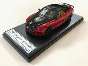 2017 Bentley Continental GT Supersports 1:43 Scale Model by LookSmart, Red/Black - Picture 1 of 13