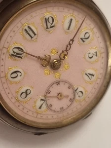 SILBER Lepine Herren Taschenuhr mit Wappen und Kartuschen Zifferblatt RARITÄT - Bild 1 von 9