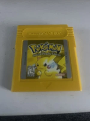 Pokemon Yellow Pikachu Edition (Game Boy, 1999) Good Battery! Authentic Tested - Image 1 of 3