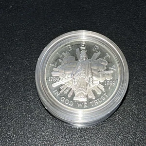 Congress Bicentennial Commemorative Dollar 1989 S Proof Silver $1 Coin - Picture 1 of 12