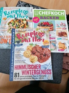 E12 - 2 X Rezepte Mit Herz + 1 x Chefkoch - Rezepthefte - Bild 1 von 5