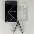 Casekoo Clear & White Cell Phone Case For Iphone 12 Or 12 Pro W/ Stand - New