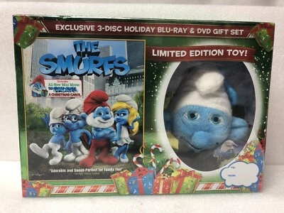 The Smurfs: Exclusive Holiday Gift Set - Limited Edition Toy(Blu-Ray/DVD)NEW - Image 1 of 4