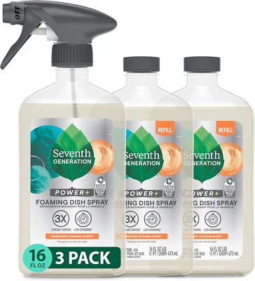 Foaming Dish Spray, 3 Refills and 1 Sprayhead, 16 Fl Oz (Pack of 3) - Image 1 of 4