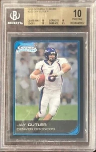 2006 Bowman Chrome Jay Cutler #222 BGS 10 Pristine Bears Broncos Rookie RC - Picture 1 of 1