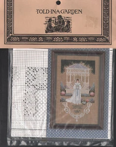 Victorian Bride Counted Cross Stitch Pattern Told in a Garden - Picture 1 of 1