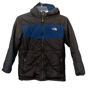 The North Face Reversible Puffer Fleece Full Zip Winter Jacket Large 14/16 - Picture 1 of 12