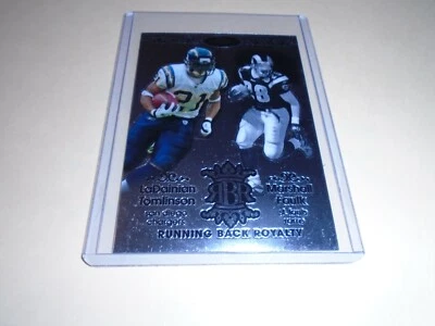 2007 TOPPS CHROME RUNNING BACK ROYALTY LaDAINIAN TOMLINSON & MARSHALL FAULK - Image 1 of 2