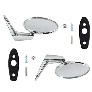 2Pcs Chrome Outside Door Rearview Mirror Set For Dodge For Plymouth 1966-1975 - Picture 1 of 12