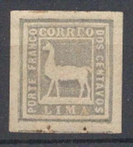 Estampilla Perú Lima Yvert #16 MH C/V €60 = $61.50 - Imagen 1 de 1