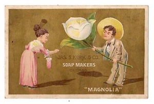 MAGNOLIE * BLUME * KIRK & CO * SEIFENMACHER * CHICAGO * VIKTORIANISCHE HANDELSKARTE - Bild 1 von 1