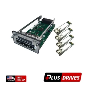 Genuine Cisco C3KX-NM-10G 4 Port 2x 10GB SFP+ 2x 1GB SFP 4x 10GB Optics - Picture 1 of 3