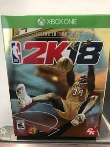 NBA 2K18 Legend Edition Gold for Xbox One - 250,000 VC SHAQ CARDS POSTER NEW