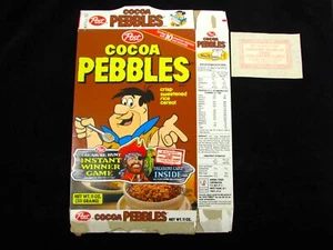 Original 1981 Cocoa Pebbles Cereal Box W/ The Original Unopened Treasure Prize! - Picture 1 of 8