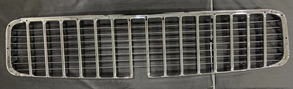 POLISHED STAINLESS STEEL GRILLE ASSEMBLY FITS 1955 CHEVY - Image 1 of 4