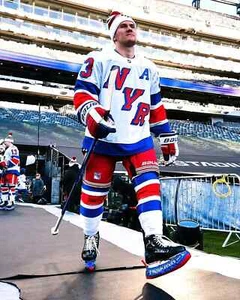 Adam Fox 2024 Stadium Series Walk Out New York Rangers 11x14 NHL Hockey Photo - Picture 1 of 1