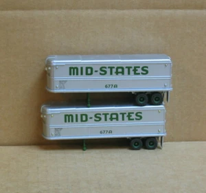 MINIMETALS HO; 2 Mid-States 32' Trailers - Picture 1 of 2