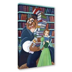 Belle's Books 18Hx12W Disney BEAUTY and BEAST Wall Art by Michelle St Laurent - Picture 1 of 1